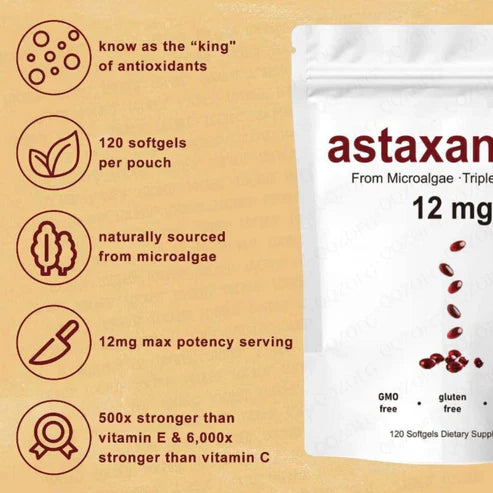 Astaxanthin 12mg Softgels (120 pcs)