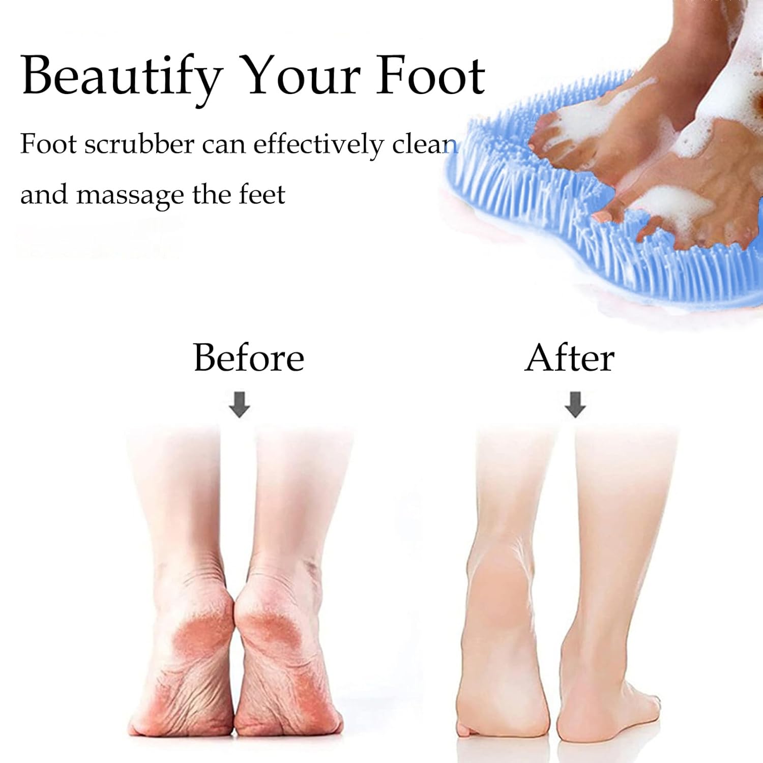 Shower Foot and Back Scrubber Mat