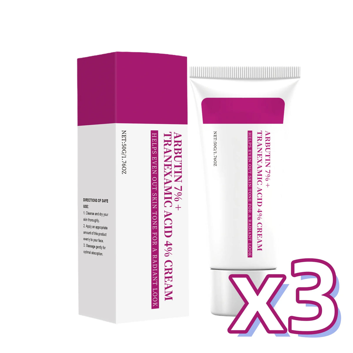 Arbutin 7% + Tranexamic Acid 4% Cream