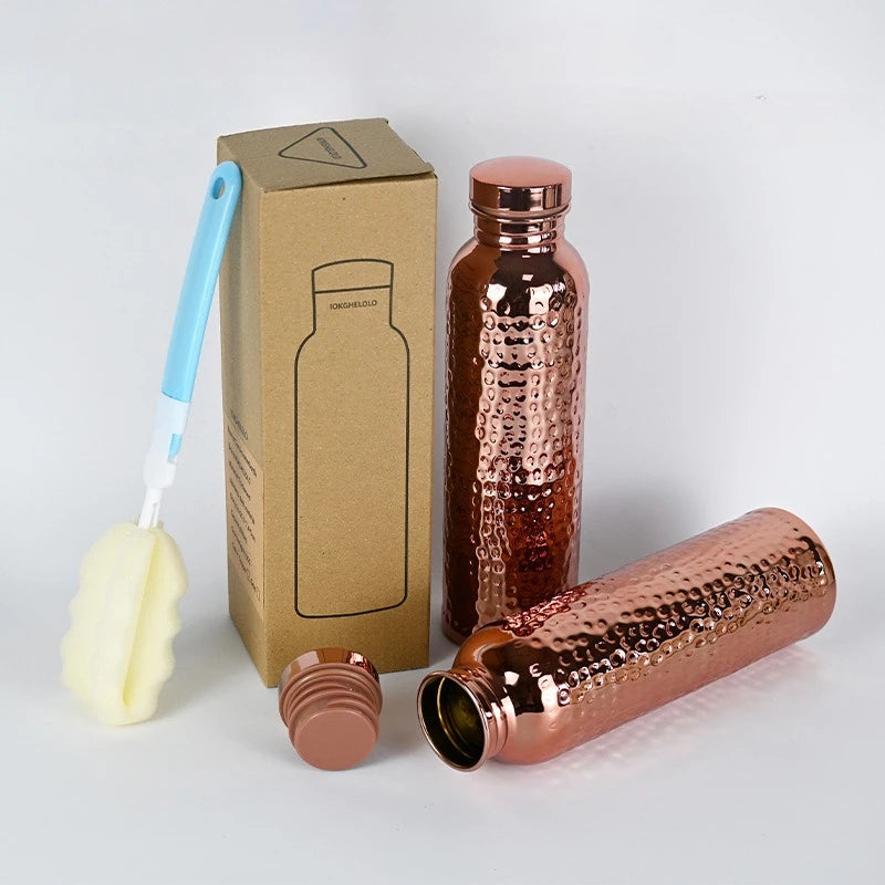 Electroplated Copper Water Bottle