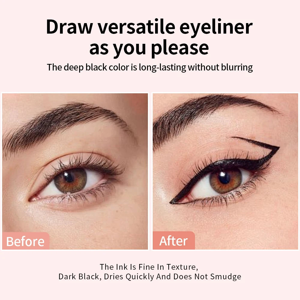 Rotating Dual-Head Eyeliner Stamp Pen