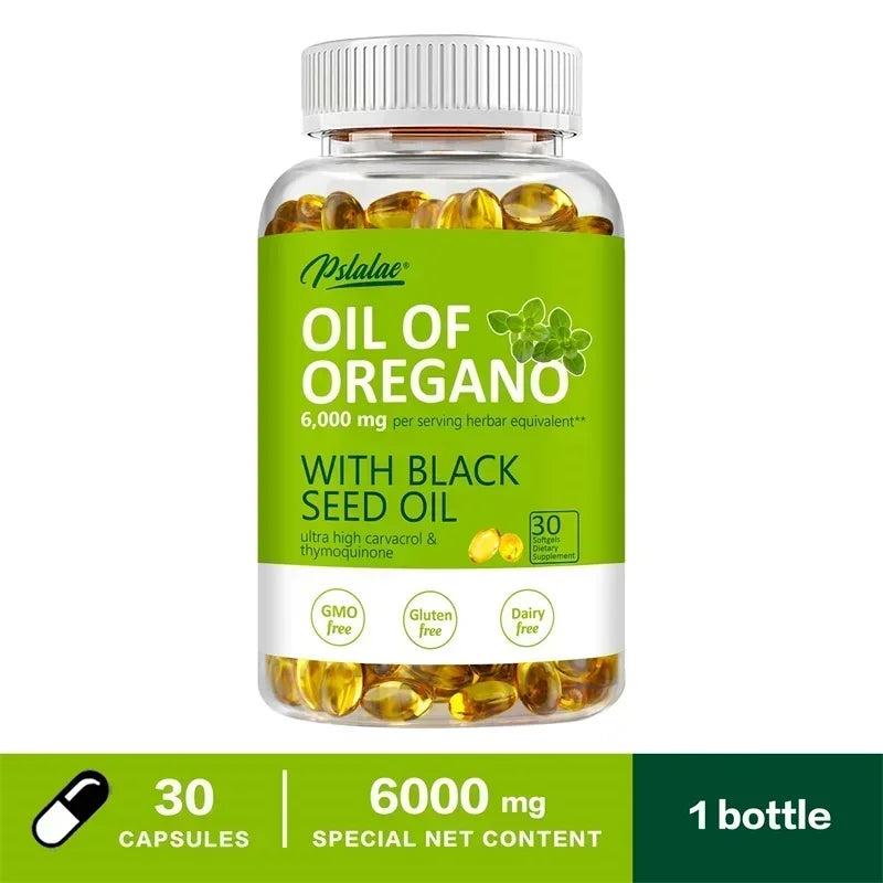 Oil of Oregano with Black Seed Oil Softgels