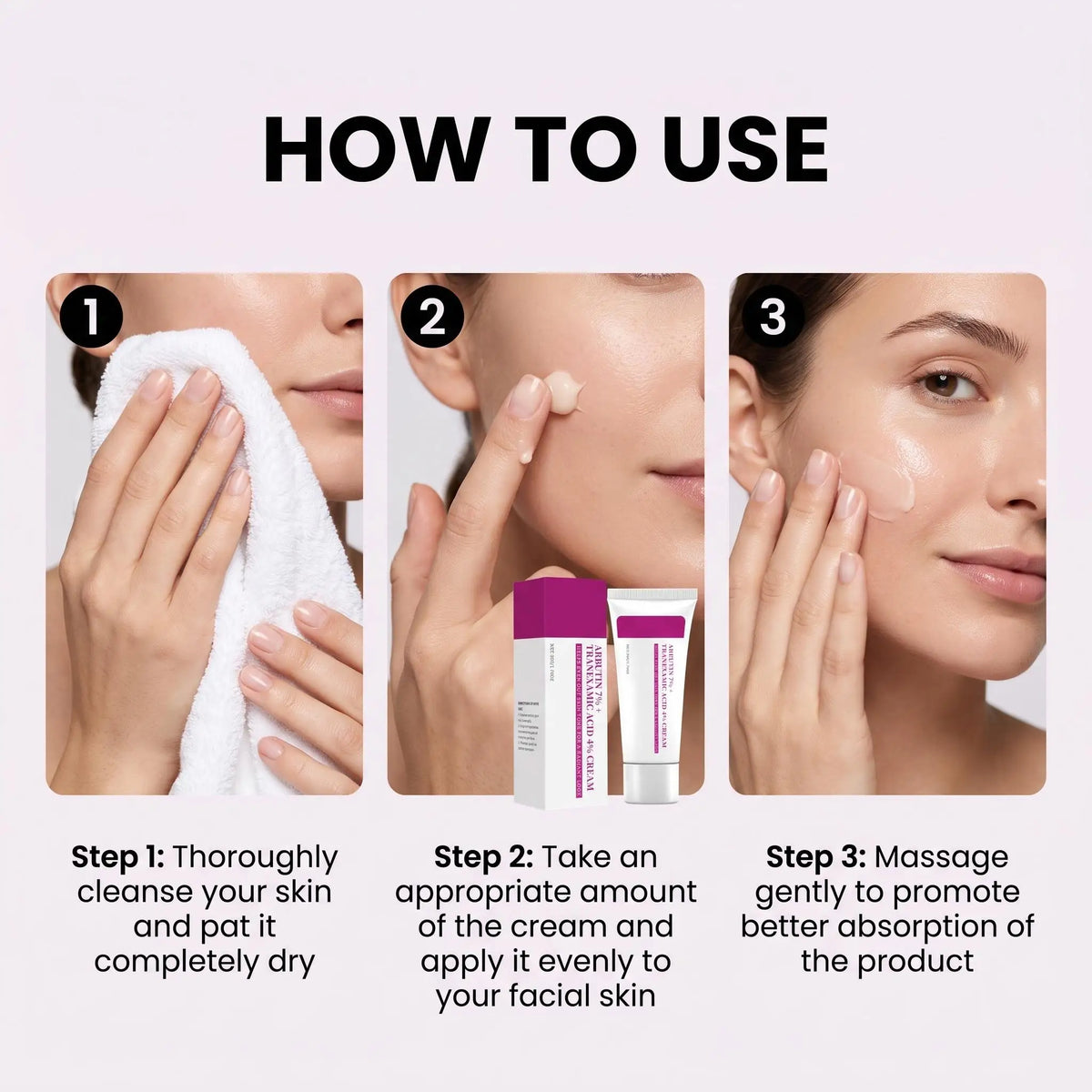 Arbutin 7% + Tranexamic Acid 4% Cream