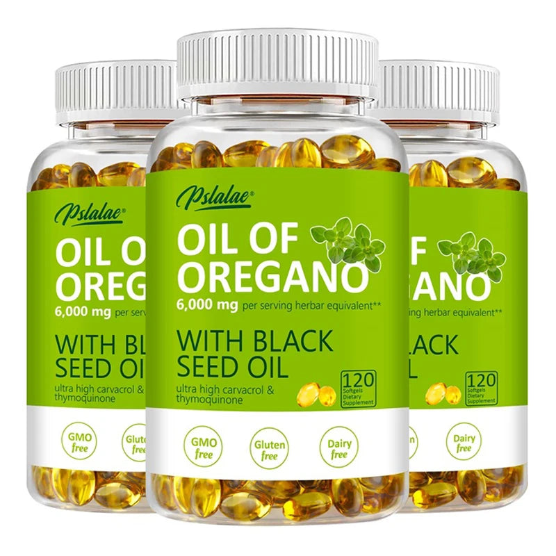 Oil of Oregano with Black Seed Oil Softgels