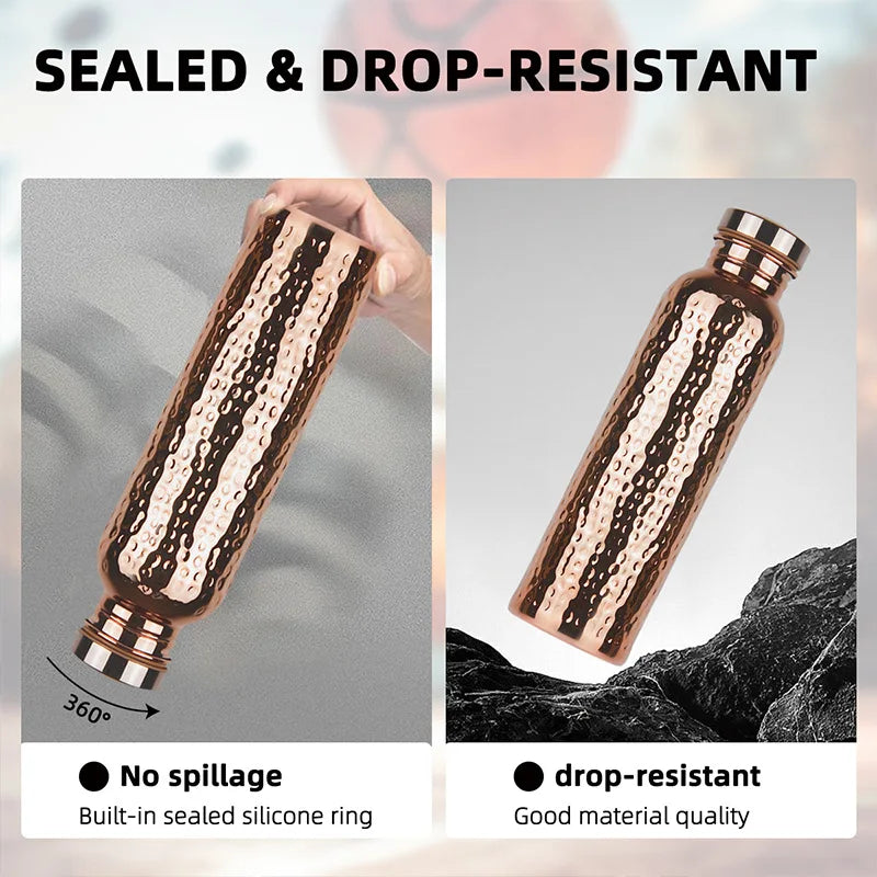 Electroplated Copper Water Bottle