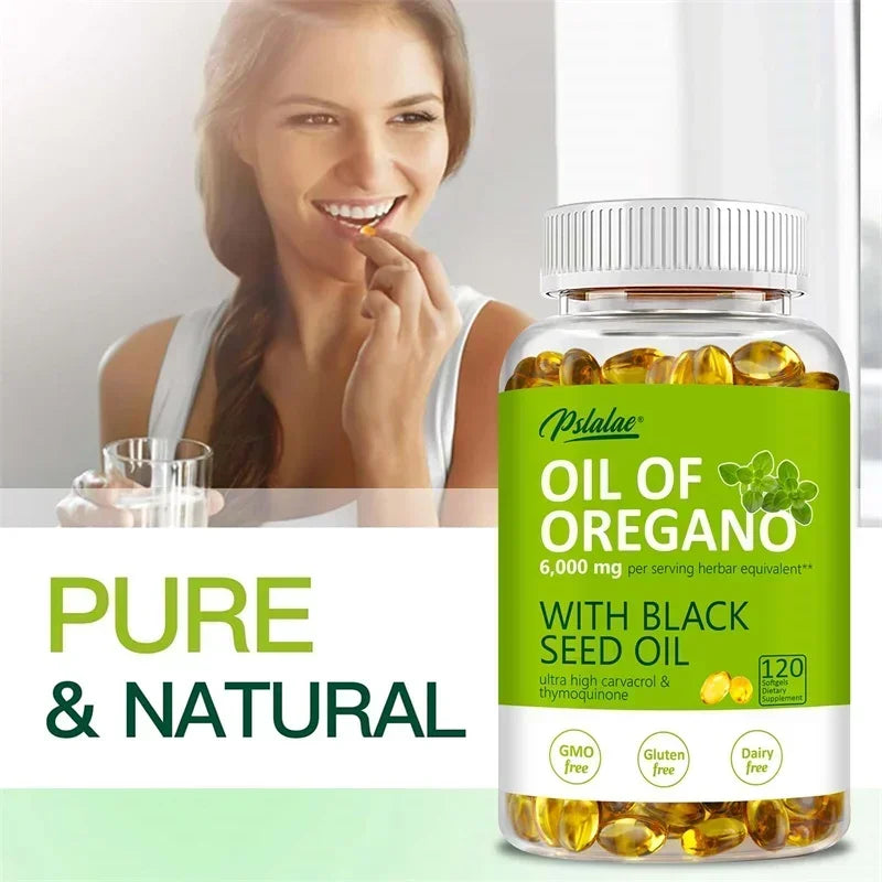 Oil of Oregano with Black Seed Oil Softgels