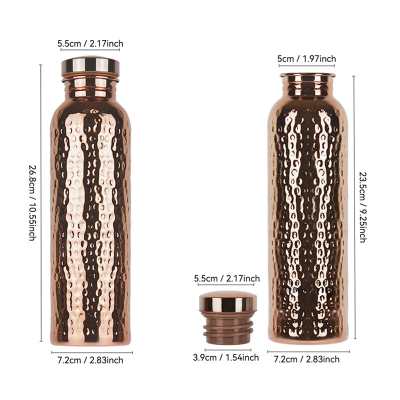 Electroplated Copper Water Bottle