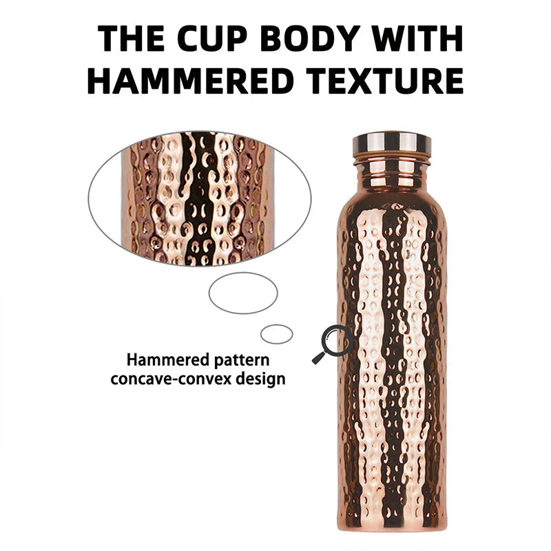Electroplated Copper Water Bottle